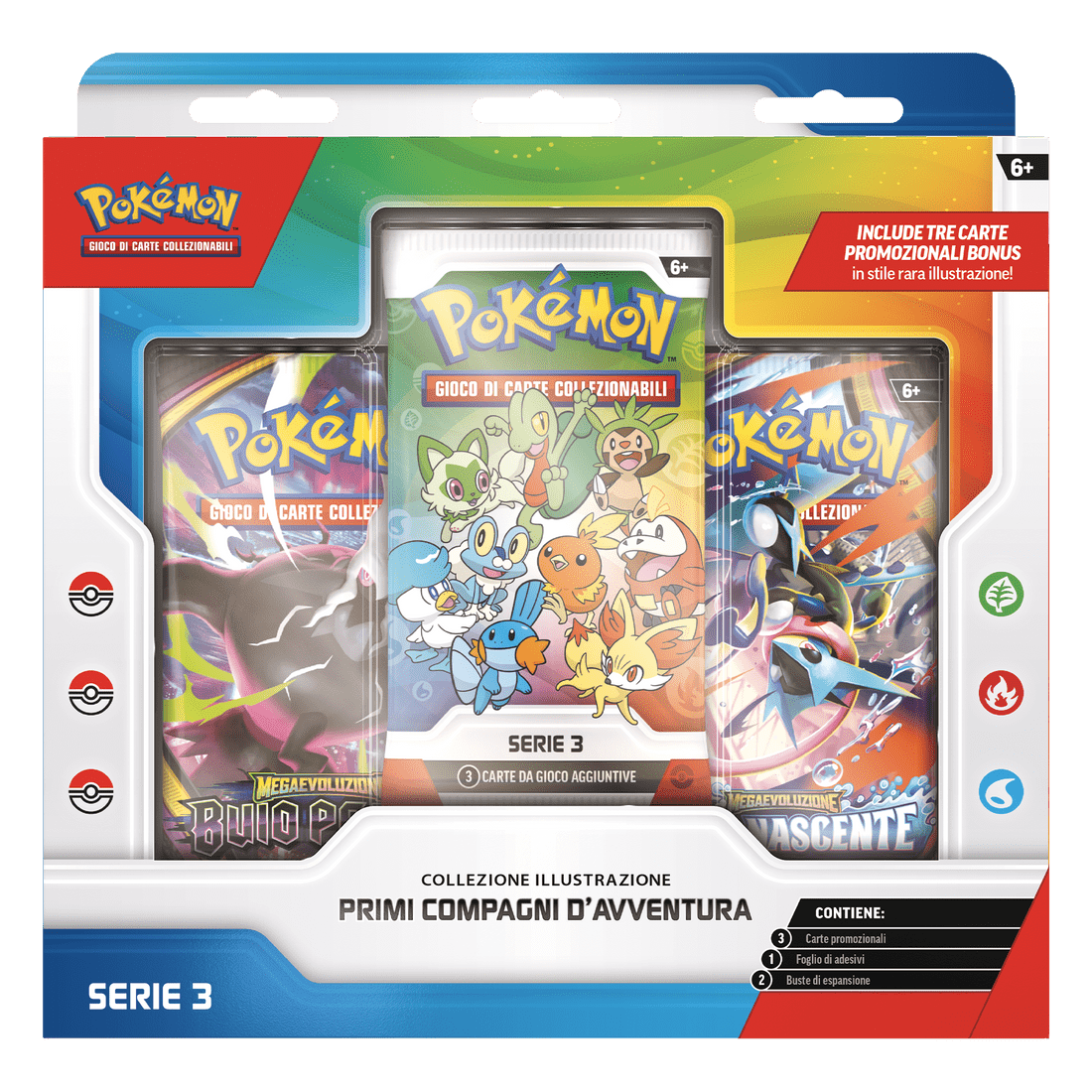 Pokemon Collezione Illustrazione: Primi Compagni d'Avventura