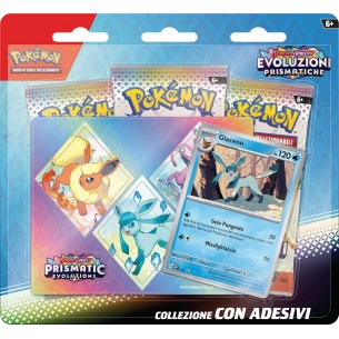 Pokemon Collezione Evoluzioni Prismatiche con Adesivi