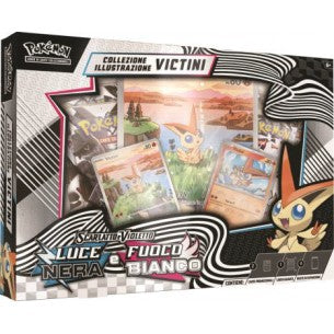 Pokemon Collezione Luce Nera/Fuoco Bianco con Illustrazione