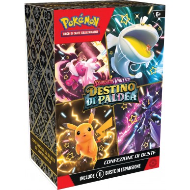 Pokemon Scarlatto e Violetto Destino di Paldea - Bundle 6 Buste