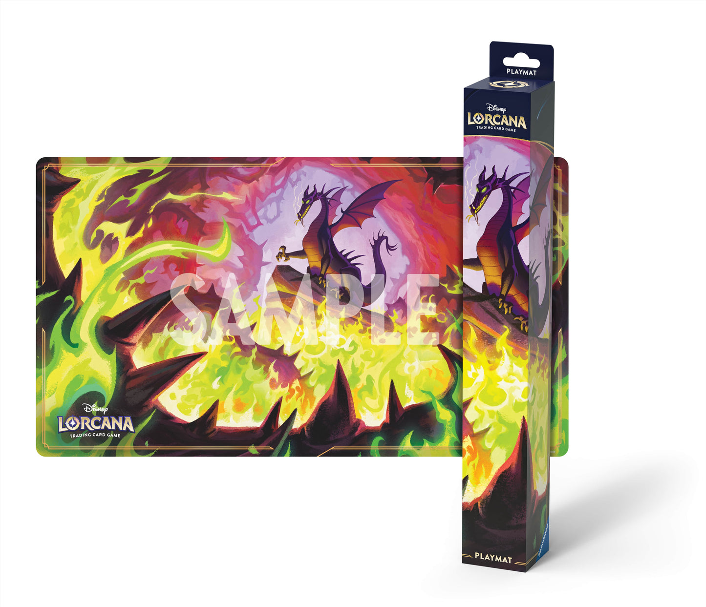 Disney Lorcana Tappetino Malefica Dragon Fire