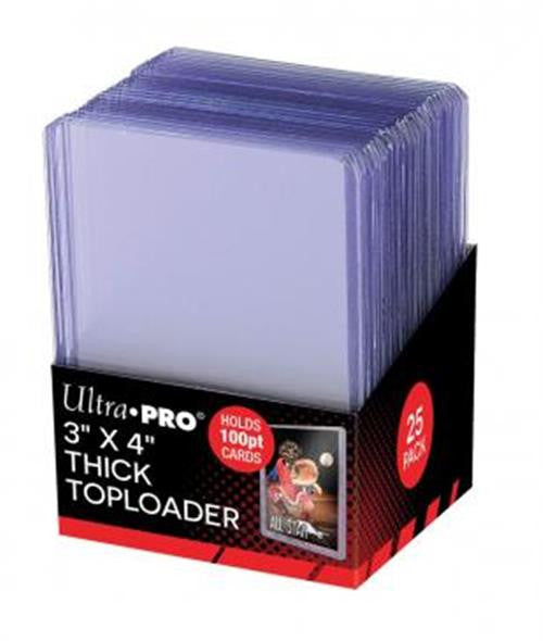 Toploader 3" x 4" Clear - Super Thick 100pt (Pacco da 25)