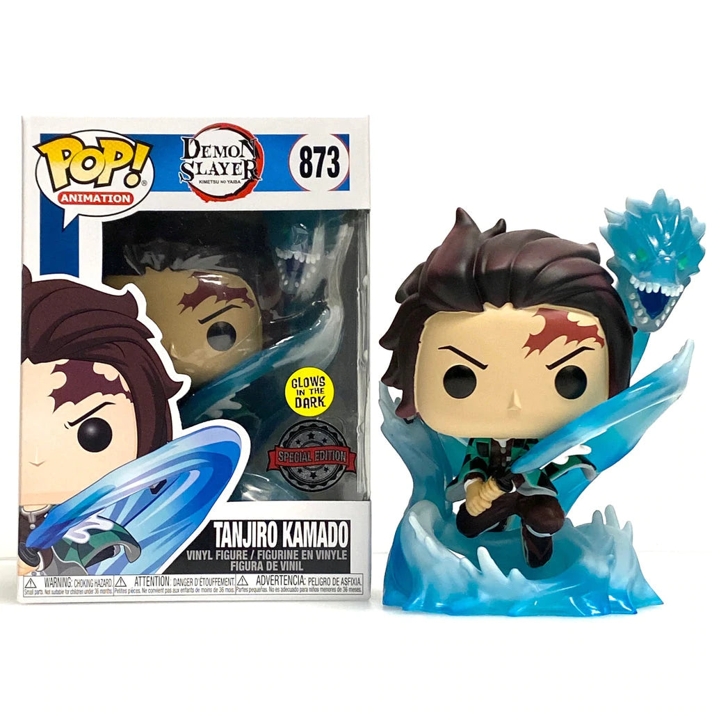 Funko Pop Demon Slayer - 873 Tanjiro with Dragon Special Edition Glow in The Dark