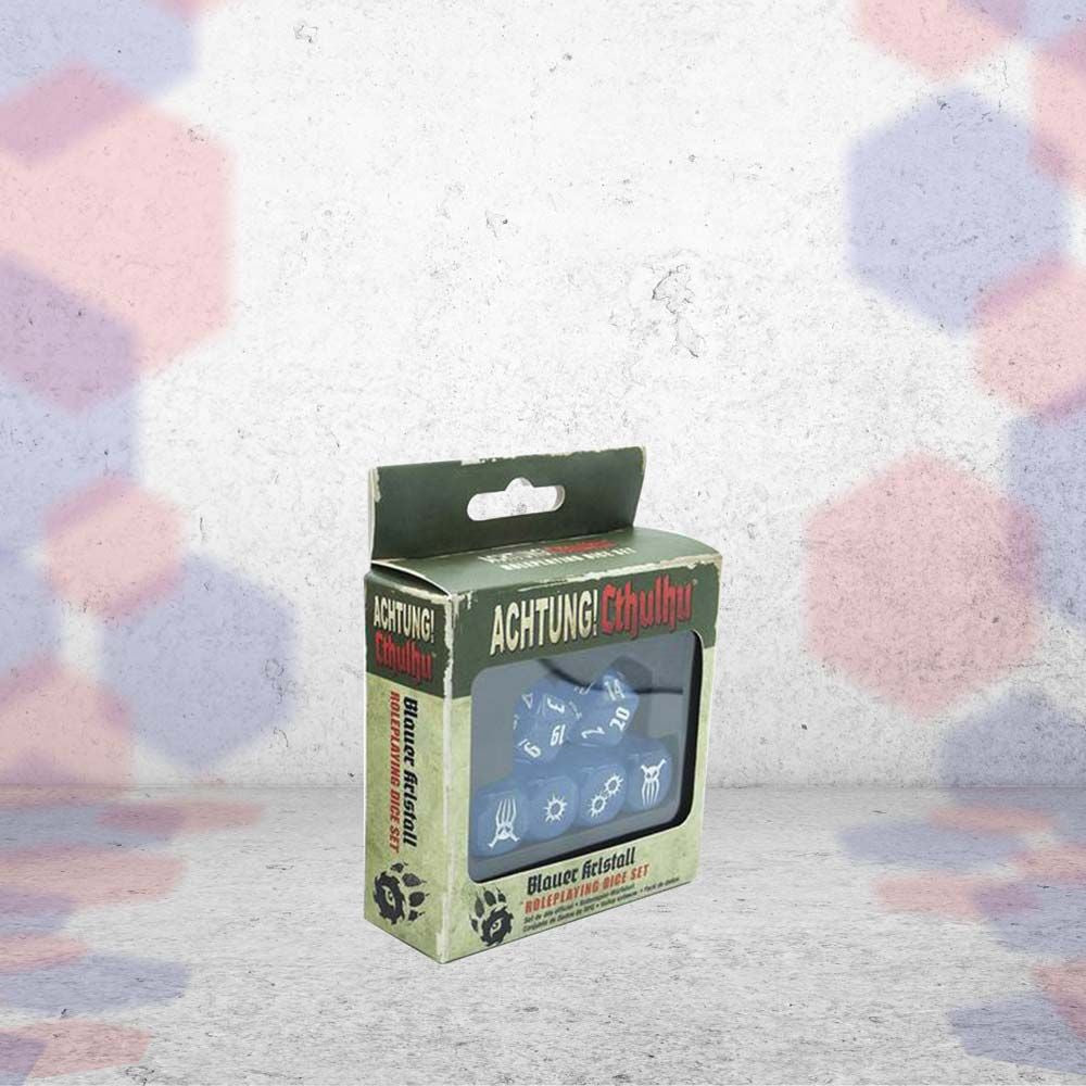 Achtung! Cthulhu - Set Dadi Blauer Kristall