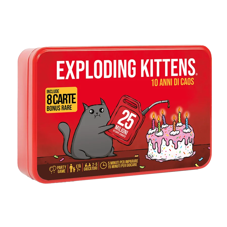 Exploding Kittens 10 Anni di Caos