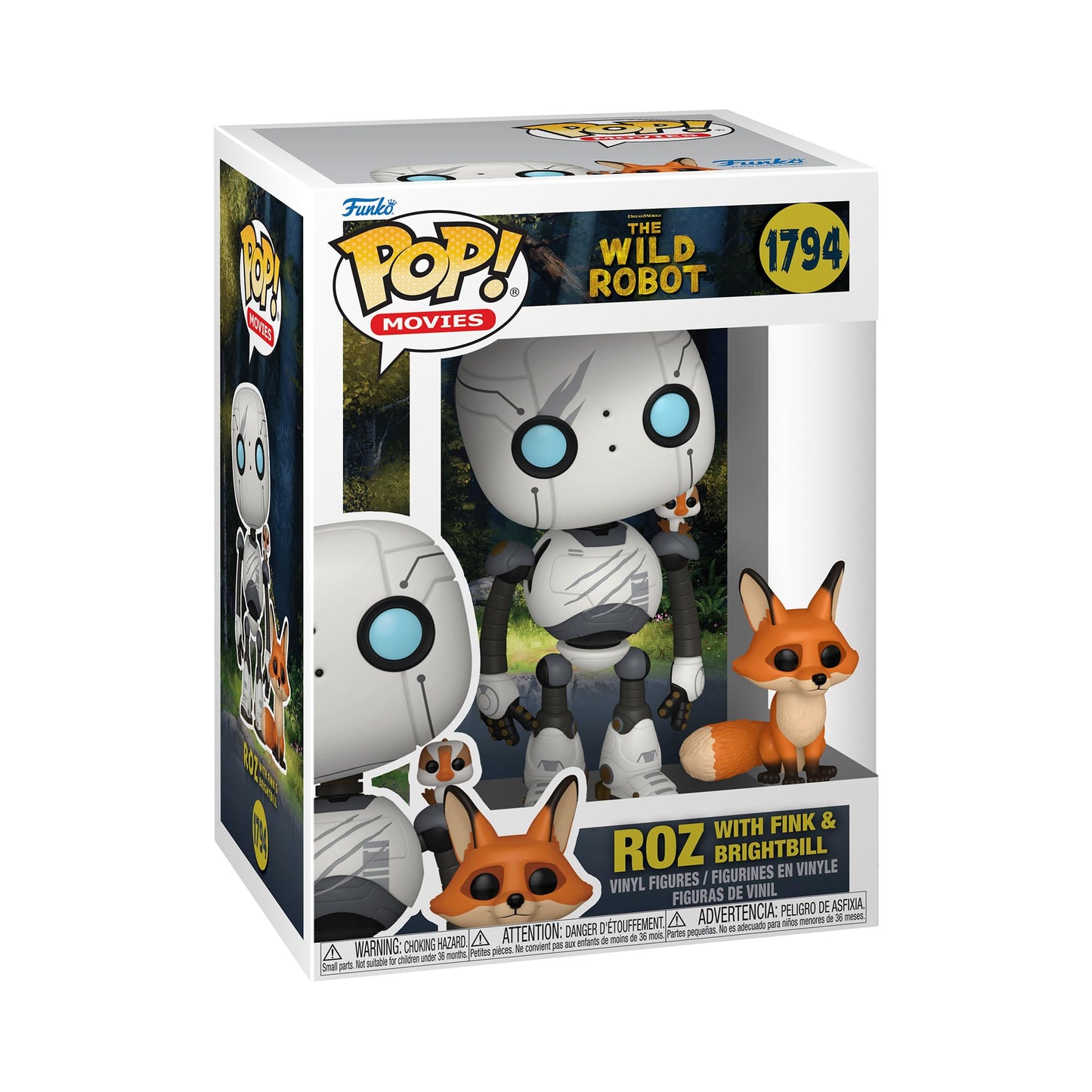 Funko The Wild Robot - 1794 Roz with Brightbill & Fink