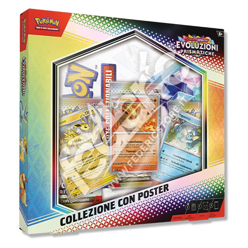 Pokemon Collezione Evoluzioni Prismatiche con Poster