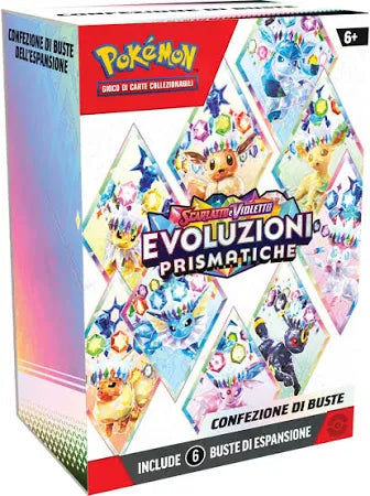 Pokemon Scarlatto e Violetto Evoluzioni Prismatiche - Bundle 6 Buste