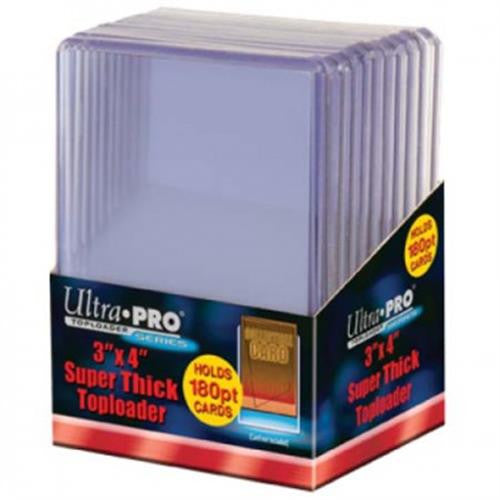 Toploader 3" x 4" Clear - Super Thick 180pt (Pacco da 10)