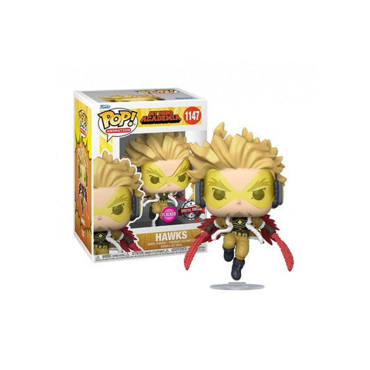 Funko Pop My Hero Academia - 1147 Hawks Flocked Special Edition